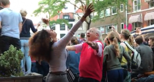 Ook opa heeft een prima weekend gehad in Den Haag