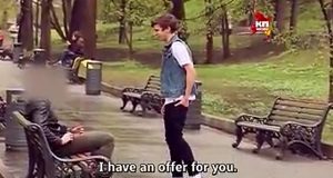 Verwend rijkeluis ventje heeft een hele rare vraag…